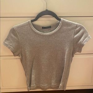 Gray Brandy Melville Crop Top